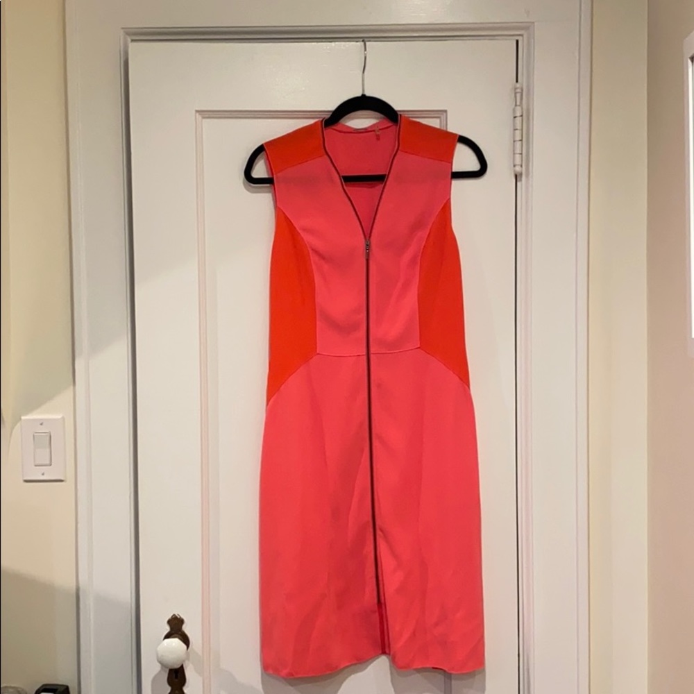 Elie Tahari fit and flare triacetate dress